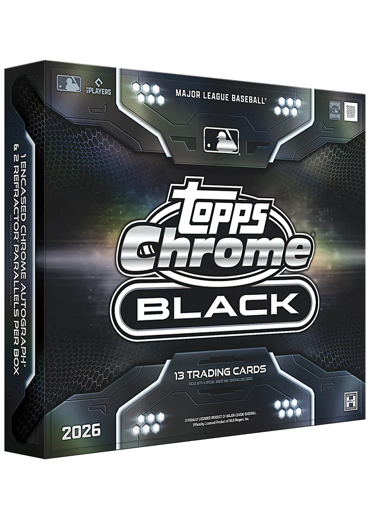 その他 2026 Topps Chrome Black Baseball 1box 2026 Topps Chrome Black Baseball - Hobby Box – Soccer Cards United