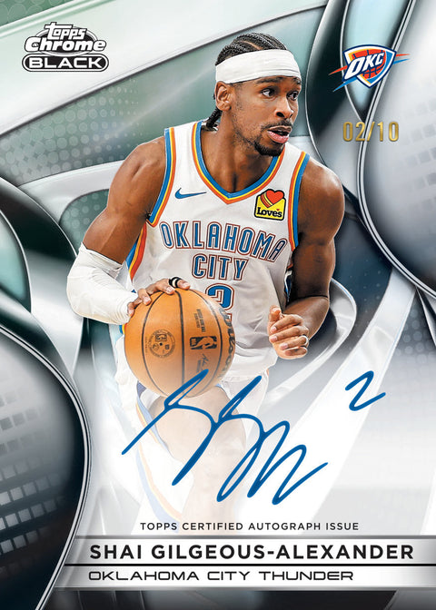 2025-26 Topps Chrome Black Basketball - Hobby Box