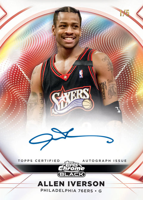 2025-26 Topps Chrome Black Basketball - Hobby Box