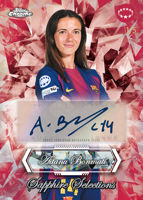 2025-26 Topps UEFA Women’s Champions League Chrome Sapphire Hobby Box