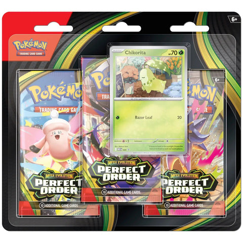 Pokemon Mega Evolution Perfect Order 3 Pack Blister