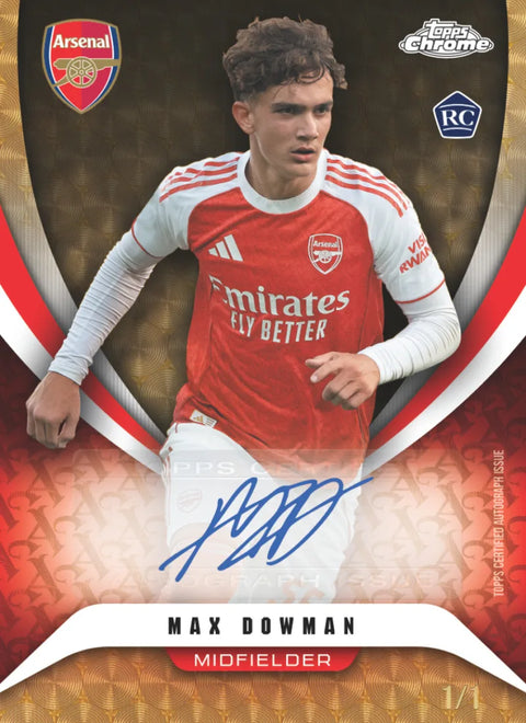 2025-26 Topps Arsenal Chrome Hobby Box