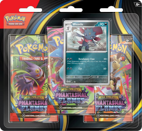 Pokemon Phantasmal Flames 3 Pack Blister