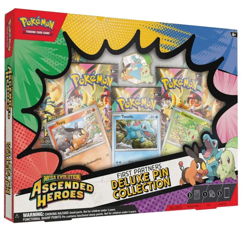 Pokemon Ascended Heroes First Partners Deluxe Pin Collection Box